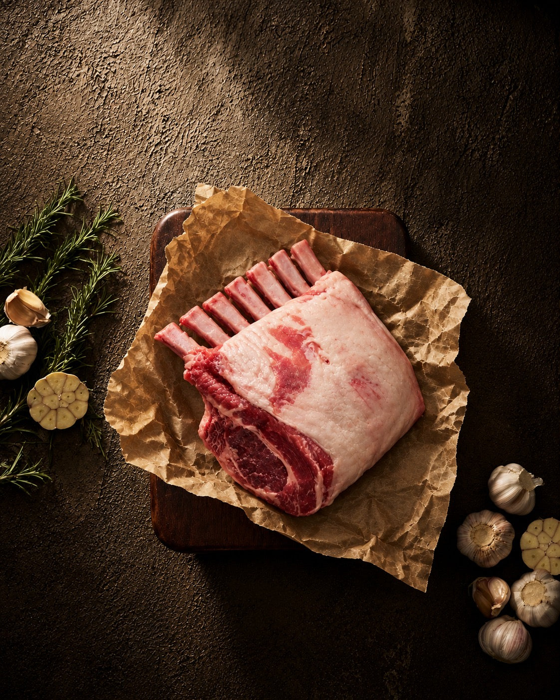 Whole lamb rack (Frenched)